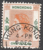 Hong Kong. 1954-62 QEII. $1 Used. SG 187 - Used Stamps