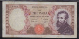 REPUBBLICA ITALIANA  L. 10000 MICHELANGELO  SERIE  P 1984   SPL - 10000 Liras