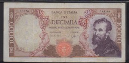 REPUBBLICA ITALIANA  L. 10000 MICHELANGELO  SERIE  I 1984   SPL - 10.000 Lire