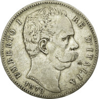 Monnaie, Italie, Umberto I, 5 Lire, 1879, Rome, Ottawa, TTB, Argent, KM:20 - 1878-1900 : Umberto I.