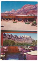 Springdale Utah, Eagle's Nest Restaurant, Interior View, Zion National Park Views, C1950s Vintage Postcard - Altri & Non Classificati
