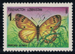 Uzbekistan 1992 MiNr. 2 Usbekistan Insects Butterflies Melitaea 1v MNH** 0,50 € - Ouzbékistan