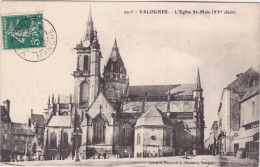 Delcampe - VALOGNES - Eglise Saint-Malo - Rue - Animé - Valognes