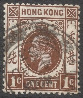 Hong Kong. 1921-37 KGV. 1c Used. Mult Script CA W/M SG 117 - Used Stamps