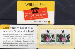 Deutschland Markenheft Wählen Sie 1997 BRD Portocard 2x 1870 ** 8€ Schriftsteller Thoma Carnet Writer Booklet Of Germany - Andere & Zonder Classificatie