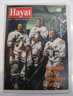 AC - FRANK BORMAN, JIM LOVELL & BILL ANDERS ASTRONAUTS 1969 HAYAT MAGAZINE - Magazines