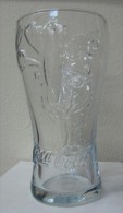 AC - COCA COLA - BOTTLE ILLUSTRATED CLEAR RARE GLASS FROM TURKEY - Tazas & Vasos