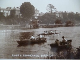 CPA London Londres Surbiton Course D'Aviron River And Promenade - Londen - Buitenwijken