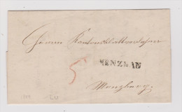 Heimat LU MENZNAU Langstempel Auf 1859 Falt Brief - Storia Postale