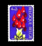 Belgien / Belgique / Belgie: 'Rotes Kreuz - Blut, 1974' / 'Croix-Rouge - Sang', Mi. 1757; Yv. 1698; Sc. B912; COB 1705 O - Used Stamps
