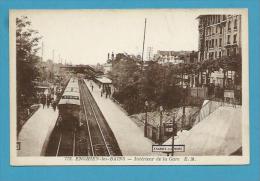 CPSM 772  - Chemin De Fer Arrivée Du Train Gare ENGHIEN LES BAINS 95 - Enghien Les Bains