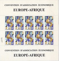 LCH- HAUTE VOLTA BLOC FEUILLET CONVENTION ASSOCIATION ECONOMIQUE EUROPE-AFRIQUE - Haute-Volta (1958-1984)