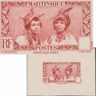 Martinique 1933 Y&T 139. Petite épreuve D'atelier De Décomposition, Sans Valeur Faciale. Martiniquaises - Autres & Non Classés