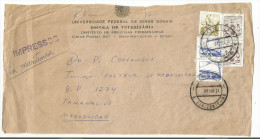 BRESIL DEVANT DE LETTRE DE BELO HORIZONTE POUR MADAGASCAR 1977 - Lettres & Documents