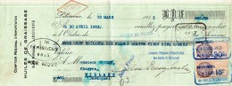 COMPTOIR REGIONAL D´IMPORTATION DES HUILES DE GRAISSAGE  Mandat De Paiement Du  10/03/1933 - Libourne - Cheques En Traveller's Cheques