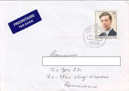 PRINCE GUILLAUME, STAMPS ON COVER, 1999, LUXEMBOURG - Briefe U. Dokumente