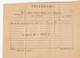 TELEGRAMME SENT LOCAL IN CLUJ NAPOCA, ROMANIA - Télégraphes