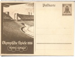 ALEMANIA ENTERO POSTAL JUEGOS OLIMPICOS DE BERLIN 1936 6+4 ESTADIO OLIMPICO - Zomer 1936: Berlijn