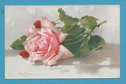CPA 101 Fantaisie Fleurs Roses Illustrateur Catharina KLEIN - Klein, Catharina