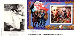 GUINEE. BF 84 De 1989 Sur Enveloppe 1er Jour. Révolution Française/Philexfrance´89. - Franz. Revolution