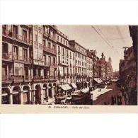 Delcampe - ZRGZTPA4478-LFTD8256.Tarjeta Postal De ZARAGOZA.Edificio,coche,tranvia  Y CALLE DEL COSO En ZARAGOZA - Zaragoza
