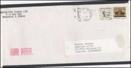 USA 205 Cover Brief Postal History Personalities Christmas Air Mail - Marcophilie