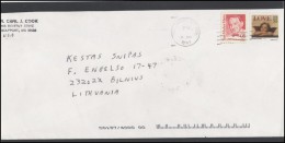 USA 207 Cover Brief Postal History Personalities Christmas - Postal History