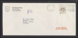 USA 210 Cover Brief Postal History Personalities Air Mail - Marcophilie