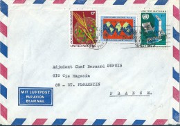 Enveloppe  - Cachet  Au  Depart  De  NEW YORK  (  Etats Unis  ) à Destination  De  St  Florentin  ( 89 ) United Nations - Marcophilie