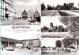 Güstrow - S/w Mehrbildkarte 2 - Guestrow