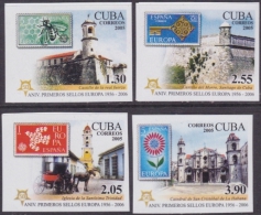 2005.253 CUBA 2005 MNH. EUROPA. IMPERFORATED SET. ARQUITECTURA COLONIAL. CATEDRAL DE LA HABANA, TRINIDAD, SANTIAGO. - Ongebruikt