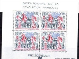 TAAF 1989 Bloc N° 1 Revolution Française MNH** - Blocs-feuillets