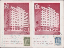 TMA-65 CUBA REPUBLICA 1956 MAXIM CARD FDC SET. MASONIC BUILDING. TEMPLO MASONICO NACIONAL. - Maximum Cards