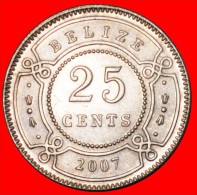 · COLONIAL PORTRAIT: BELIZE ★ 25 CENTS 2007 DISCOVERY COIN! LOW START ★ NO RESERVE! - Belize