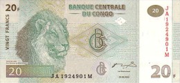 CONGO 20 Francs  Daté Du 30-06-2003   Pick 94     ***** BILLET  NEUF ***** - Republic Of Congo (Congo-Brazzaville)