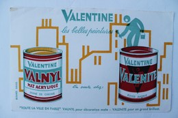 BEAU BUVARD " VALENTINE ",LES BELLES PEINTURES,VALENITE , VALNYL - Farben & Lacke