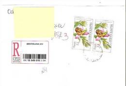 SK R Letter Part, Orchids ... AD296 - Storia Postale