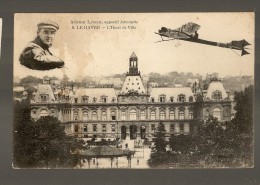 CPA 76 LE HAVRE L´Hotel De Ville , AVIATEUR LATHAM Appareil ANTOINETTE - Square Saint-Roch