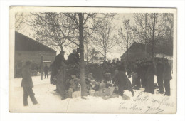 ALLEMAGNE / DILLINGEN-a-DONAU / MILITAIRES + NEIGE / Camp De Prisonniers Français En 1916 / Adressée à LEVROUX ( Indre ) - Weltkrieg 1914-18