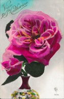 CPA COLORISEE FETE -Vive La Sainte Catherine - Bouquet De Roses - ENCH1202 - - Santa Catalina