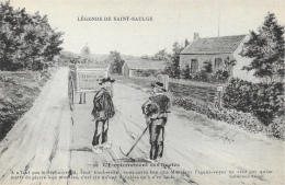 Légende De Saint-Saulge - 20, L´Empierrement Des Routes - Illustration Jim - Collection Roubé - Carte Non Circulée - Contes, Fables & Légendes