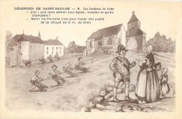 Légende De Saint-Saulge - 3, Les Cordeaux De Laine - Illustration Jim - Edition Pautrat - Carte Non Circulée - Contes, Fables & Légendes