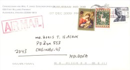 2010. USA, The Letter By Air-mail Post From Alexandria(Virginia) To Moldova - Brieven En Documenten