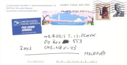 2012. USA, The Letter By Air-mail Post From Alexandria(Virginia) To Moldova - Brieven En Documenten