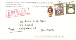 2009. USA, The Letter By Air-mail Post From Alexandria(Virginia) To Moldova - Brieven En Documenten