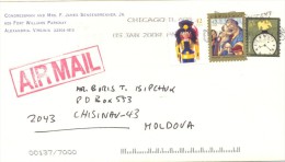 2009. USA, The Letter By Air-mail Post From Alexandria(Virginia) To Moldova - Brieven En Documenten