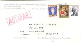 2010. USA, The Letter By Air-mail Post From Alexandria(Virginia) To Moldova - Brieven En Documenten