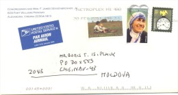 2011. USA, The Letter By Air-mail Post From Alexandria(Virginia) To Moldova - Brieven En Documenten