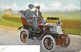 Automobile - Adler Vis à Vis 1900 - Couple - Serie 1158 - Carte Précurseur - Voitures De Tourisme