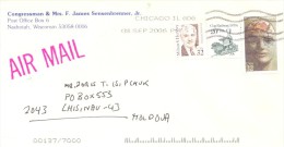 2006. USA, The Letter By Air-mail Post From Nashotah(Wisconsin) To Moldova - Brieven En Documenten